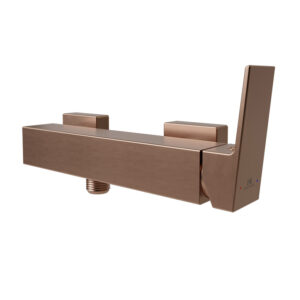 SQUARE Duvardan Duş Bataryası Brushed Copper