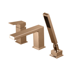 SQUARE 3 Parçalı Küvet Bataryası Copper