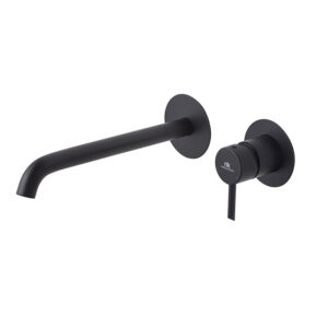 ROUND Tek Kollu Lavabo Bataryası Matt Black