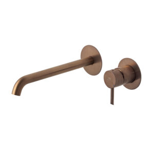 ROUND Tek Kollu Lavabo Bataryası Brushed Copper
