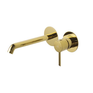 ROUND Tek Kollu Lavabo Bataryası Gold
