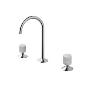 LIGNAGE Lavabo Bataryası Chrome Carrara