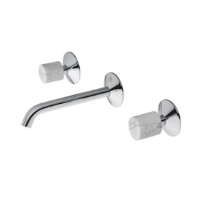 LIGNAGE Duvardan Lavabo Bataryası Chrome Carrara