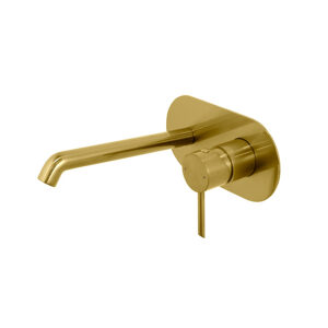 ROUND Tek Kollu Lavabo Bataryası Burshed Gold