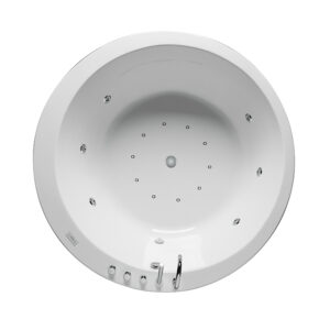 SOLEIL ROUND Jakuzili Küvet Yuvarlak Glossy White