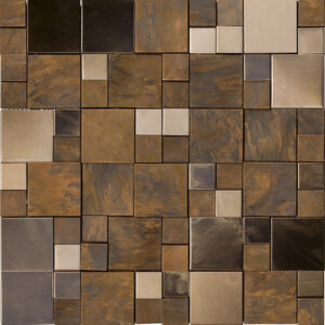 METAL BRONZE  MINI 3D CUBES