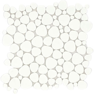 GLAZE PEBBLES WHITE
