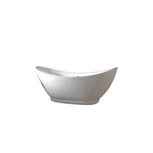KOAN Küvet Oval 165x78 Glossy White Chrome
