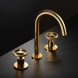 Twist Lavabo Bataryası Brushed Gold