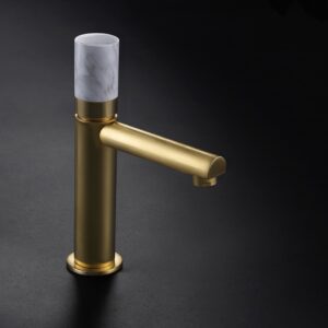Skulpture Lavabo Bataryası Brushed Gold