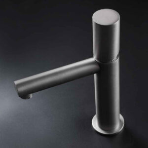 Cylinder Lavabo Bataryası Brushed Gold